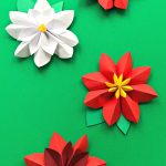 Origami Paper Flowers Easy Paper Flowers Poinsettia Red Ted Arts Blog