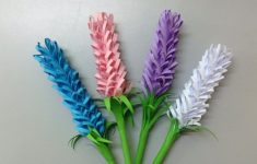 Origami Paper Flowers How To Make Lavender Paper Flower Easy Origami Flowers For