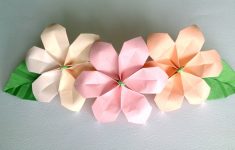 Origami Paper Flowers Origami Flower Ute And Easy Paper Flowers For Decoration Youtube