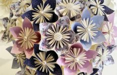 Origami Paper Flowers Paper Flowers Bouquet Origami Bridal Stationary Uk Rustic Romantic