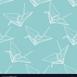 Origami Paper Pattern Origami Seamless Pattern In Hand Drawn Style Vector Image
