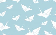Origami Paper Pattern Seamless Pattern Paper Origami Swan Royalty Free Vector