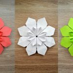 Origami Projects Decoration Very Beautiful Paper Flower Origami Craft Decoration Tutorial Diy