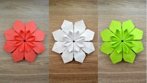 Origami Projects Decoration Very Beautiful Paper Flower Origami Craft Decoration Tutorial Diy