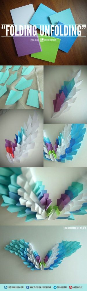 Origami Projects Wall Art 46 Inventive Diy Wall Art Projects And Ideas For The Weekend