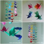Origami Projects Wall Art Sweet And Lovely Crafts Origami Crane Mobile