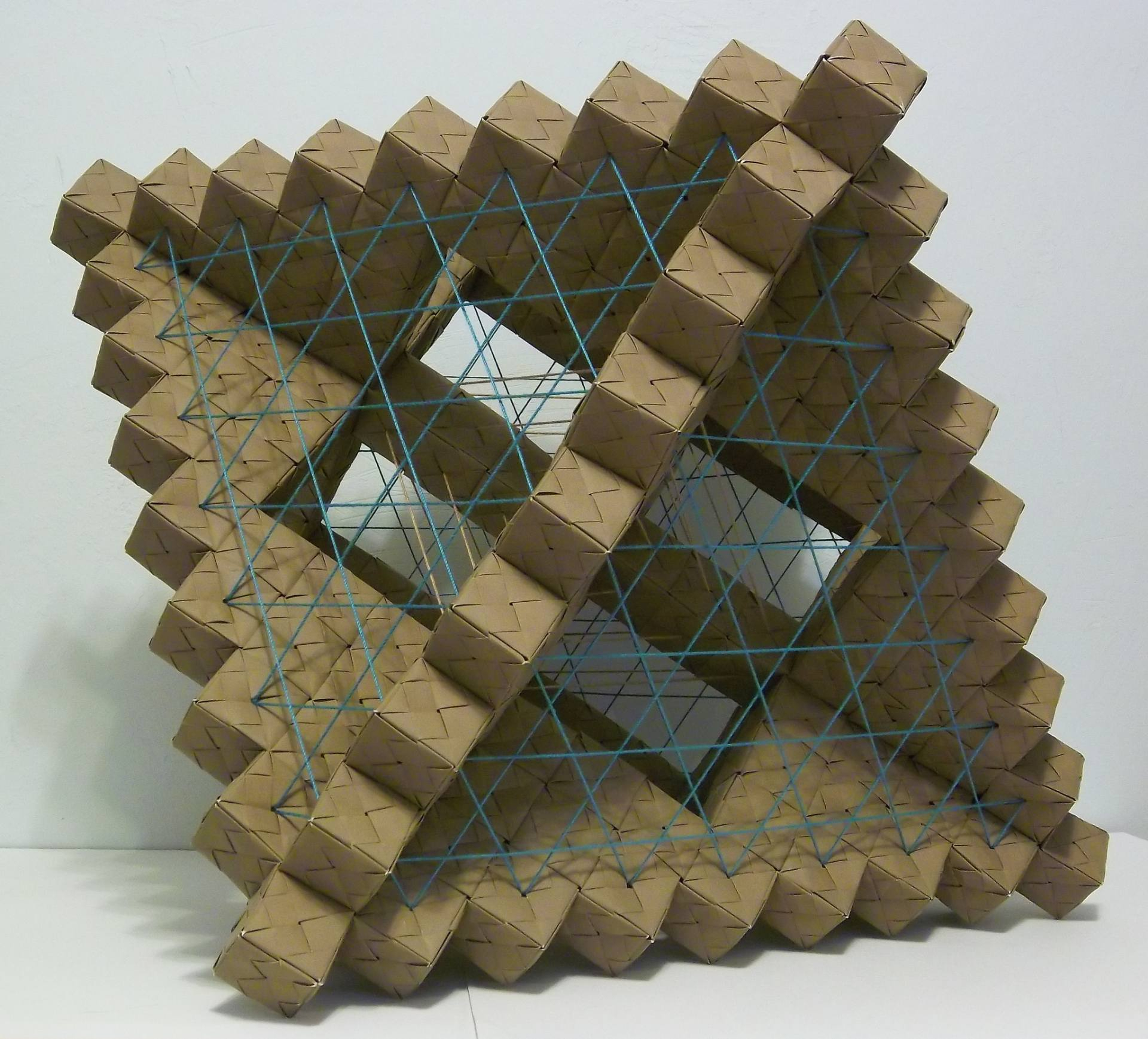 Origami Sculpture Architecture Interwoven Origami Sculpture Sculpture Vance Houston Saatchi Art