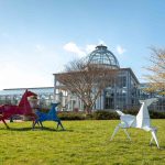 Origami Sculpture Architecture Kevin Box Explores Origami In The Garden Lewis Ginter Botanical Garden
