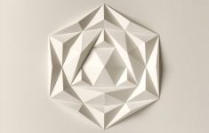 Origami Sculpture Architecture Wall Sculpture 3d Wall Art Origami White Paper Relief Etsy