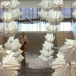 Origami Sculpture Art A Kinetic Sculpture Revealing The Movements Of An Invisible Flock Of