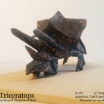 Origami Sculpture Art Buy A Hand Crafted Triceratops Origami Sculpture Made To Order From