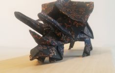 Origami Sculpture Art Buy A Hand Crafted Triceratops Origami Sculpture Made To Order From