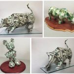 Origami Sculpture Art Chad Daly Money Sculpture And Origami Mecenavie