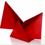 Origami Sculpture Art Max Tolentino Artwork Origami Original Sculpture Steel Abstract Art