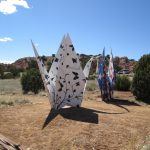 Origami Sculpture Art Origami Sculptures Still In Garden Of The Gods On Turquoise Trail