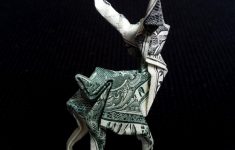 Origami Sculpture Art Sculpture Origami Deer Money Origami Buck Handmade Art Gift Made Out