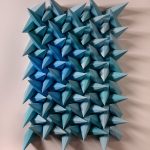 Origami Sculpture Art Spiked Sculptures Matthew Shlian Create Angular Geometry From