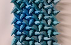 Origami Sculpture Art Spiked Sculptures Matthew Shlian Create Angular Geometry From