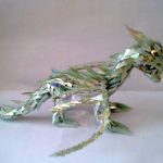 Origami Sculpture Diy Diy Cd Dragon Sculpture 5 Steps