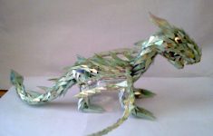Origami Sculpture Diy Diy Cd Dragon Sculpture 5 Steps