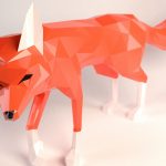 Origami Sculpture Diy Diy Fox Papercraft Red Fox Fox Tail Fox And Dogs Fox Sculpture