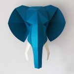 Origami Sculpture Diy Elephant Diy Kit Papercraft 3d Origami Paper Sculpture 3d Wall