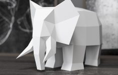Origami Sculpture Diy Elephant Papercraft Diy Paper Sculpture Diy Gift Handcrafted