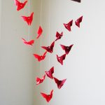 Origami Sculpture Diy Origami Mobile Fluttering Butterflies Hanging Decor Origami