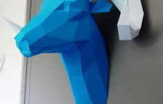 Origami Sculpture Diy Sculpture Animal Head Trophy The Ram Diy Kit Sculpaper Diy