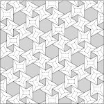 Origami Tessellations Pattern 3636 Waterbomb Flagstone Tessellation Crease Pattern Origami