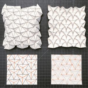 Origami Tessellations Pattern Ron Resch Tessellation And Curved Version Creativepaper