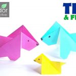 Origami Tutorial Easy Cute Dog Origami Tutorial Easy For Kids Diy Paper Crafts Cara