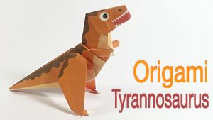 Origami Tutorial Easy Tyrannosaurus Rex T Rex Tutorial Easy Dinosaur Origami Chucanh