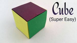 Origami Tutorial Geometric Simple Easiest Cube On Earth Modular Origami Tutorial Paper