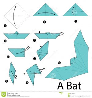 Origami Tutorial Step By Step Origami Halloween Origami Bat Easy Origami Tutorial How To Make An