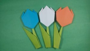 Paper Origami Easy Easy Paper Origami Easy Paper Tulip Flower How To Make Origami