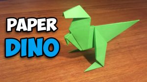 Paper Origami Easy How To Make An Easy Origami Dinosaur Youtube