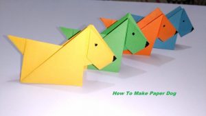 Paper Origami Easy Paper Dog Origami Dog Paper Crafts For Kids Easy Paper Craft
