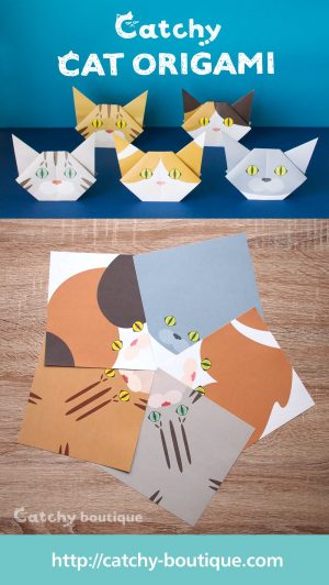 Paper Origami For Kids Cat Origami Paper Sheets Vol1 Cat Origami Pinterest Kids