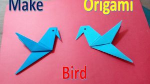 Paper Origami For Kids How To Make A Paper Origami Bird Easy Simple Life Hack Youtube