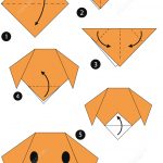 Paper Origami Step By Step Origami Step Step Instructions Of A Dog Face Super Coloring