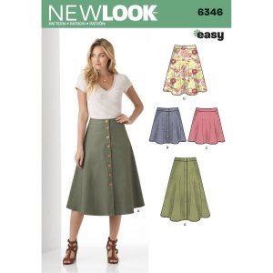 Pattern Sewing Easy New Look Womens Easy Skirt Sewing Pattern 6346 Hobcraft