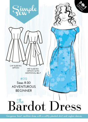 Pattern Sewing Easy The Bardot Dress Simple Sew Pattern