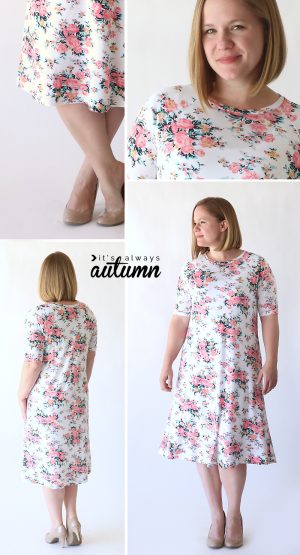 Pattern Sewing Easy The Easy Tee Swing Dress Simple Sewing Tutorial Its Always Autumn