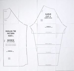 Pattern Sewing Free Free Raglan Tee Shirt Sewing Pattern Womens Size Large Its