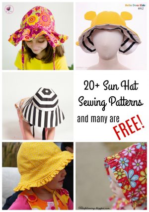 Pattern Sewing Kids Ba Kids Sun Hat Sewing Patterns 20 Sewing Patterns Made Sara