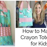 Pattern Sewing Kids How To Sew A Crayon Tote Bag For Kids Youtube