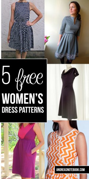 Pattern Sewing Women 5 Completely Free Womens Dress Patterns