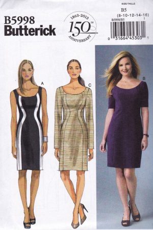 Pattern Sewing Women Butterick Easy Sewing Pattern Misses Women S Fitted Dress Sizes 8