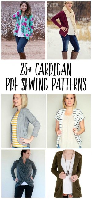 Pattern Sewing Women Womens Cardigan Pdf Sewing Patterns Sewing For Women Pinterest